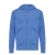 Iqoniq Abisko gerecycled katoen hoodie met rits heather blue