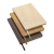 Kavana notitieboek met houtprint A5 lichtbruin