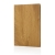Kavana notitieboek met houtprint A5 bruin
