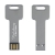 USB Key 64 GB zilver