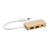 Bamboe USB hub 3 poorten hout