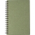 Gerecycled kartonnen notitieboekje Caleb groen