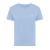 Iqoniq Yala dames lichtgewicht gerecycled katoen t-shirt sky blue