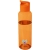 Sky 650 ml waterfles van gerecycled plastic oranje