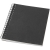 Desk-Mate® A6 kleuren spiraal notitieboek zwart