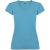 Victoria damesshirt met V-hals en korte mouwen turquoise