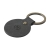 Recycled Leather Keyring Round sleutelhanger zwart