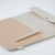 Recycled Felt & Apple Leather Laptop Sleeve Plus 16" beige