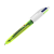 BIC® 4 Colours Fluo balpen + lanyard Doorzichtig geel