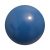 Plastic bal 22 cm - druk op 12 posities blauw