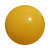 Plastic bal 22 cm - druk op 12 posities geel