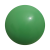 Plastic bal 22 cm - druk op 12 posities groen