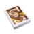 Sinterklaasletter "S" melk 200 gram met logo plaatje 