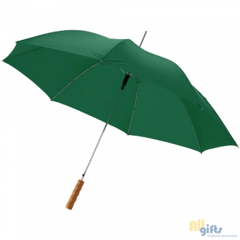 Afbeelding van relatiegeschenk:Lisa 23'' automatische paraplu met houten handvat