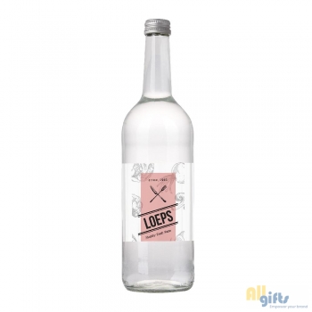 Afbeelding van relatiegeschenk:Glazen fles met 750 ml bronwater
