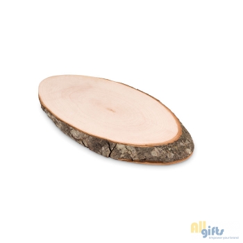 Afbeelding van relatiegeschenk:Ovale houten snijplank