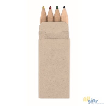 Afbeelding van relatiegeschenk:Mini kleuren potloodjes