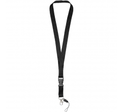 Sagan lanyard met afneembare gesp en telefoonhouder bedrukken