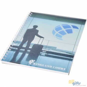 Afbeelding van relatiegeschenk:Desk-Mate® A5 wire-o notitieboek met PP-omslag
