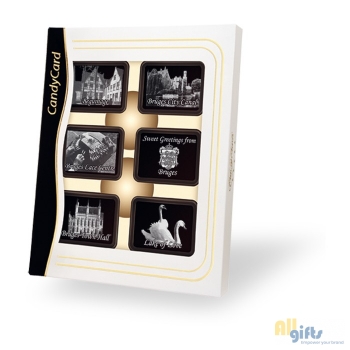 Afbeelding van relatiegeschenk:12 logochocolaatjes in geschenkdoos