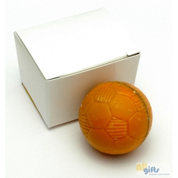 Afbeelding van relatiegeschenk:Voetbal bonbon in doosje