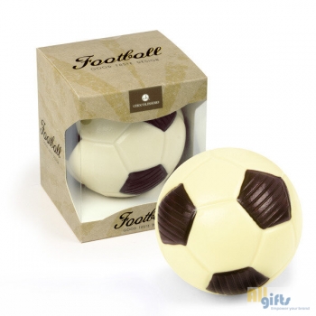 Afbeelding van relatiegeschenk:Chocolade voetbal Chocolade figuurtje