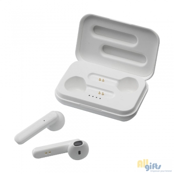 Afbeelding van relatiegeschenk:Sensi TWS Wireless Earbuds in Charging Case oortjes