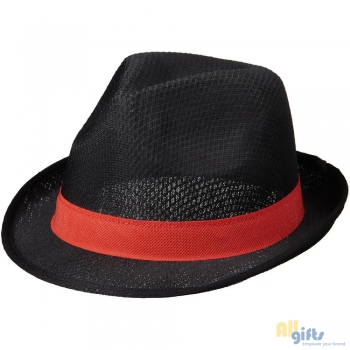 Afbeelding van relatiegeschenk:Trilby hoed met lint