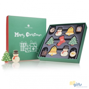 Afbeelding van relatiegeschenk:Holly Jolly Xmas XL - Pralines en chocolade Kerstchocolade