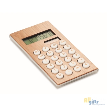 Afbeelding van relatiegeschenk:Bamboe rekenmachine