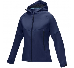 Coltan dames GRS-gerecycled softshell jack bedrukken