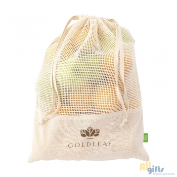 Afbeelding van relatiegeschenk:Natura Organic Mesh Bag (120 g/m²) fruitzakje