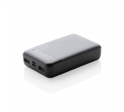 RCS standaard recycled plastic 10.000 mAh powerbank bedrukken