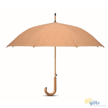 Afbeelding van relatiegeschenk:23 inch paraplu van kurk
