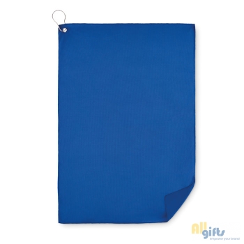 Afbeelding van relatiegeschenk:RPET golfhanddoek met hanger