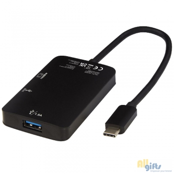 Afbeelding van relatiegeschenk:ADAPT aluminium Type-C multimedia-adapter (USB-A/Type-C/HDMI)