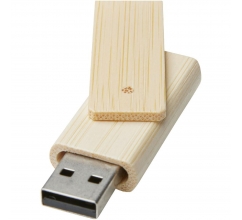 Rotate USB flashdrive van 8 GB van bamboe bedrukken