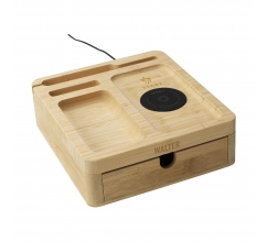 Walter Bamboo Big Dock 15W organizer en oplader bedrukken