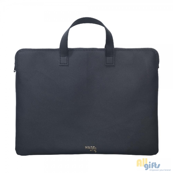 Fabrikant Tijdens ~ Gewoon Apple Leather Laptop Bag 14/15 inch laptoptas - onbedrukte en bedrukt  relatiegeschenken