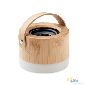 Afbeelding van relatiegeschenk:5.0 draadloze bamboe speaker