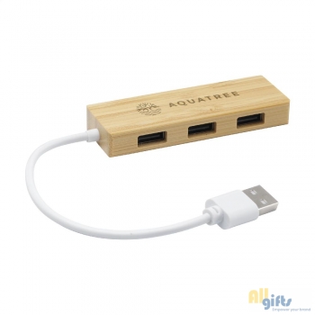 Afbeelding van relatiegeschenk:Bamboo USB Hub