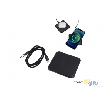 Afbeelding van relatiegeschenk:2259 | Xoopar Iné Wireless Fast Charger - Recycled Leather 15W