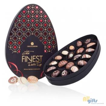 Afbeelding van relatiegeschenk:The Finest Easter Egg Red - Chocolade paaseitjes Chocolade paaseitjes
