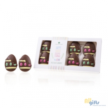 Afbeelding van relatiegeschenk:Easter Goodies - Paasei figuurtjes Chocolade paasfiguurtjes