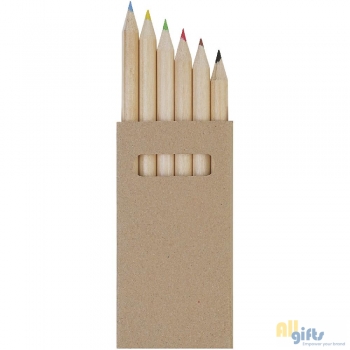 Afbeelding van relatiegeschenk:Artemaa 6-delige potlood kleurset