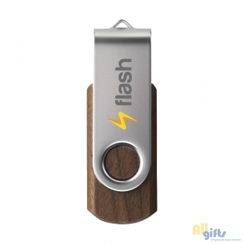 Afbeelding van relatiegeschenk:USB Twist Woody 8 GB