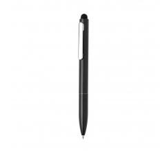 Kymi RCS-gecertificeerde gerecycled aluminium pen met stylus bedrukken