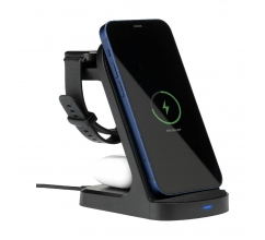 Triple-Up RCS Recycled ABS Wireless Charger Stand bedrukken