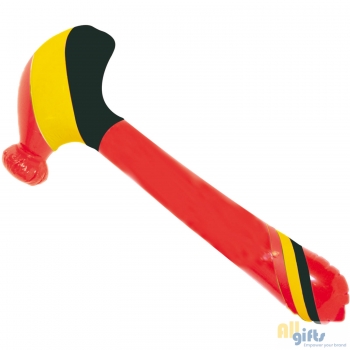 Afbeelding van relatiegeschenk:Opblaasbare Hamer België Zwart-Geel-Rood