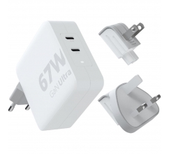 Xtorm XVC2067 GaN Ultra reislader van 67 W met USB-C PD kabel 100 W bedrukken